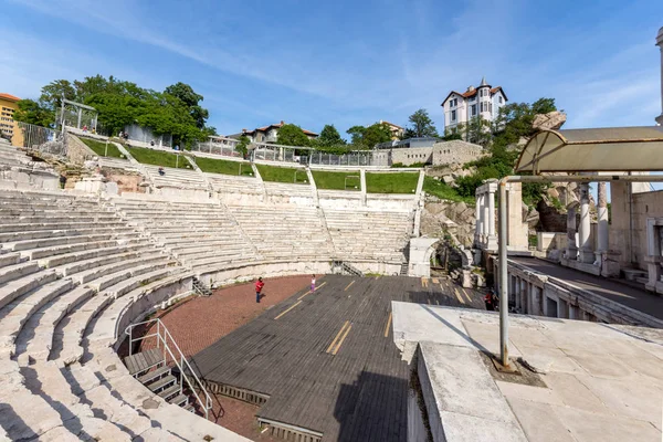 Plovdiv Bulgarije Mei 2016 Ruïnes Van Oude Romeinse Theater Plovdiv — Stockfoto