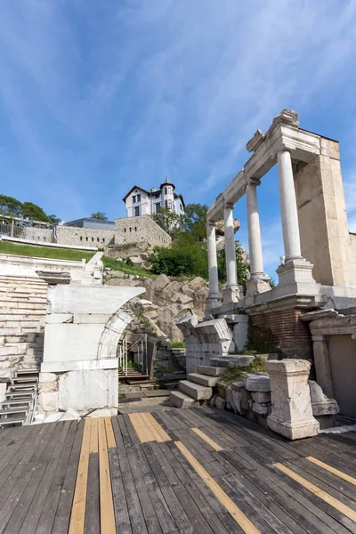 Plovdiv Bulgária Maio 2016 Ruínas Antigo Teatro Romano Plovdiv Bulgária — Fotografia de Stock