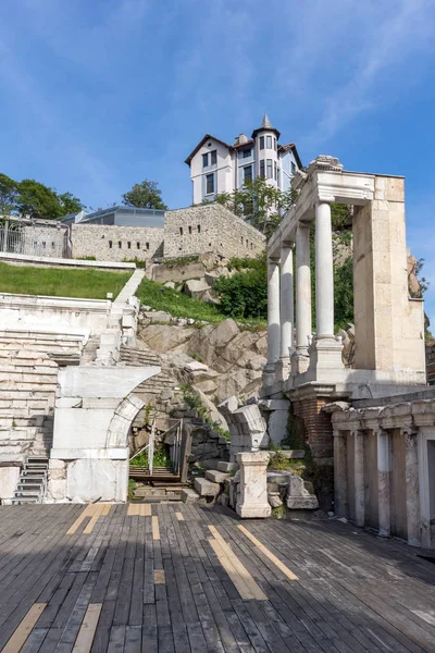 Plovdiv Bulgária Maio 2016 Ruínas Antigo Teatro Romano Plovdiv Bulgária — Fotografia de Stock