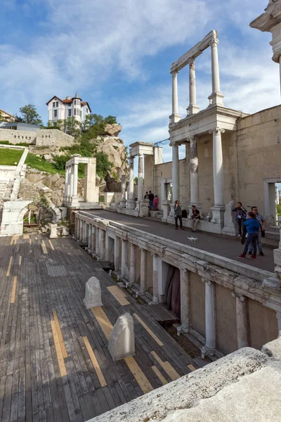 Plovdiv Bulgarije Mei 2016 Ruïnes Van Oude Romeinse Theater Plovdiv — Stockfoto