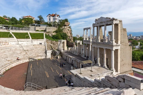 Plovdiv Bulgarije Mei 2016 Ruïnes Van Oude Romeinse Theater Plovdiv — Stockfoto