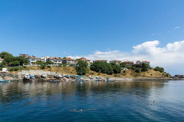 Ahtopol Bulgaria June 2013 Panorama Port Town Ahtopol Burgas Region — Stock Photo, Image