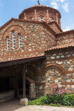 Ortaçağ Vodoca Manastırı Saint Leontius yakındaki kasaba Ustrumca,, Makedonya