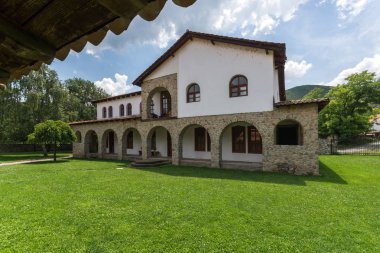 Ortaçağ Vodoca Manastırı Saint Leontius yakındaki kasaba Ustrumca,, Makedonya