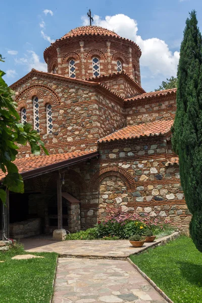 Ortaçağ Vodoca Manastırı Saint Leontius yakındaki kasaba Ustrumca,, Makedonya