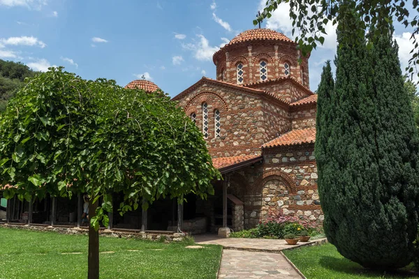 Ortaçağ Vodoca Manastırı Saint Leontius yakındaki kasaba Ustrumca,, Makedonya