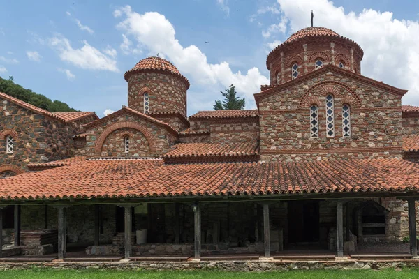 Ortaçağ Vodoca Manastırı Saint Leontius yakındaki kasaba Ustrumca,, Makedonya