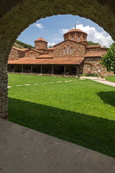 Středověký Klášter Saint Vodoca Leontius Poblíž Města Strumica Makedonie — Stock fotografie