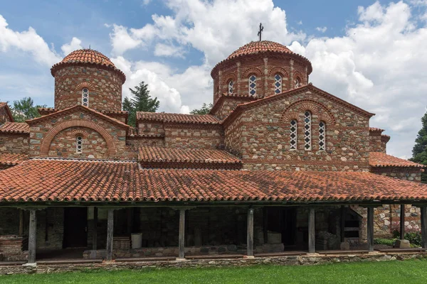 Ortaçağ Vodoca Manastırı Saint Leontius yakındaki kasaba Ustrumca,, Makedonya