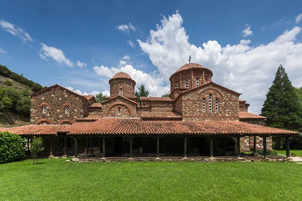 Ortaçağ Vodoca Manastırı Saint Leontius yakındaki kasaba Ustrumca,, Makedonya