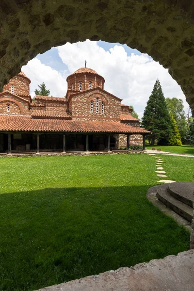 Středověký Klášter Saint Vodoca Leontius Poblíž Města Strumica Makedonie — Stock fotografie