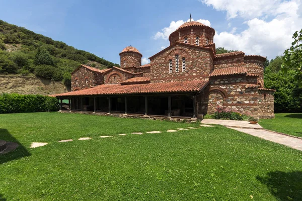 Ortaçağ Vodoca Manastırı Saint Leontius yakındaki kasaba Ustrumca,, Makedonya