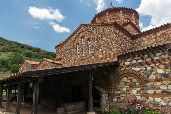Ortaçağ Vodoca Manastırı Saint Leontius yakındaki kasaba Ustrumca,, Makedonya