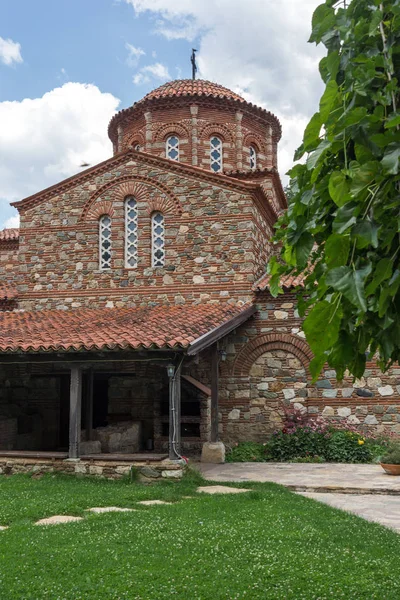 Ortaçağ Vodoca Manastırı Saint Leontius yakındaki kasaba Ustrumca,, Makedonya