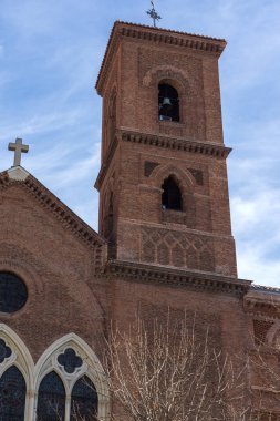 Madrid, İspanya - 23 Ocak 2018: görünümü Virgen de la Paloma kilise şehir Madrid, İspanya, Amazing