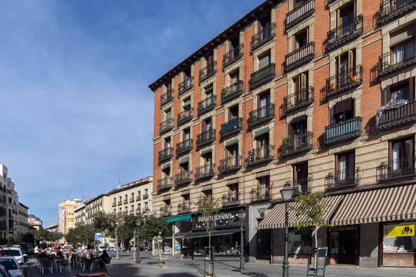 Madrid Spanje Januari 2018 Facade Van Typische Gebouwen Stad Madrid — Stockfoto