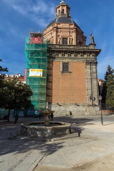 Madrid Espanha Janeiro 2018 Vista Incrível Igreja Santo André Cidade — Fotografia de Stock