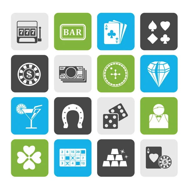 kumar ve casino simgeler - vector Icon set 