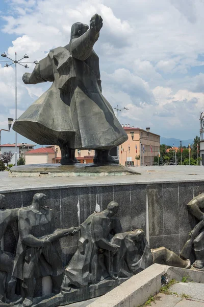 Strumica Macédoine Juin 2018 Monument Gotse Delchev Sur Place Centrale — Photo