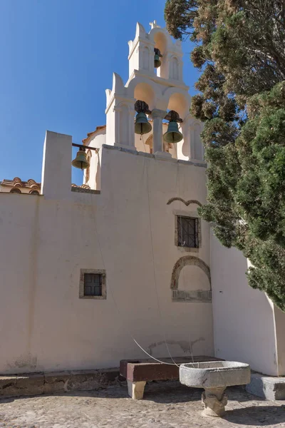 Iglesia Panagia Episkopi Isla Santorini Thira Cícladas Grecia — Foto de Stock