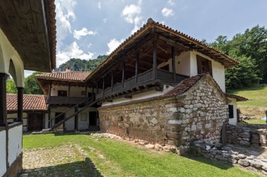 Panoramik Ortaçağ Poganovo Manastırı St John teolog, Sırbistan
