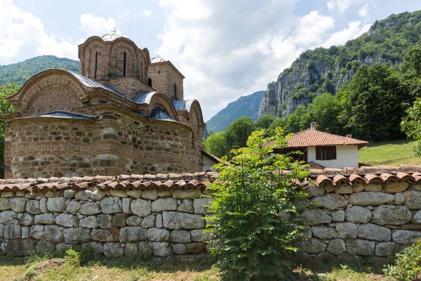 Vue Panoramique Monastère Médiéval Poganovo Saint Jean Théologien Serbie — Photo