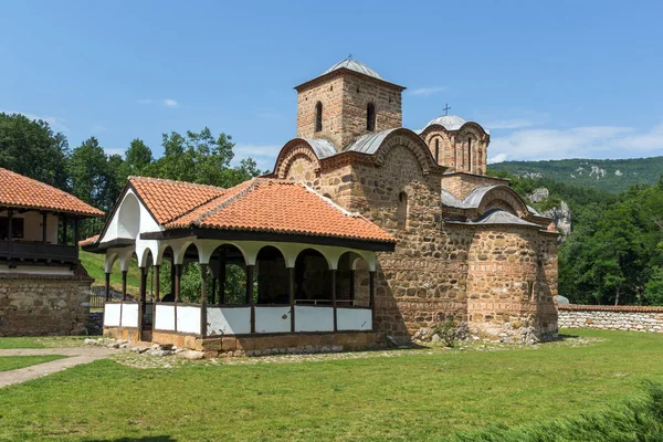 Vue Panoramique Monastère Médiéval Poganovo Saint Jean Théologien Serbie — Photo