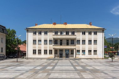 Godech, Bulgaristan - 14 Temmuz 2014: Kasaba, Godech, Sofia Region, Bulgaristan Merkezi