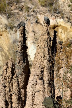 Sonbahar manzara kaya oluşumu Şeytan'ın Town Radan dağ, Sırbistan