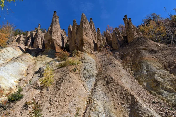 Őszi Táj Rock Formáció Ördög Város Radan Mountain Szerbia — Stock Fotó