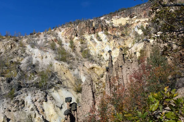 Herbstlandschaft Der Felsformation Teufelsstadt Radan Gebirge Serbien — Stockfoto