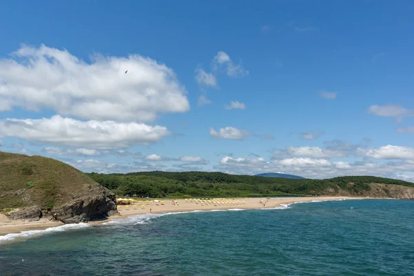 Landscape Beach Mouth Veleka River Sinemorets Village Burgas Region Bulgaria — Stock Photo, Image