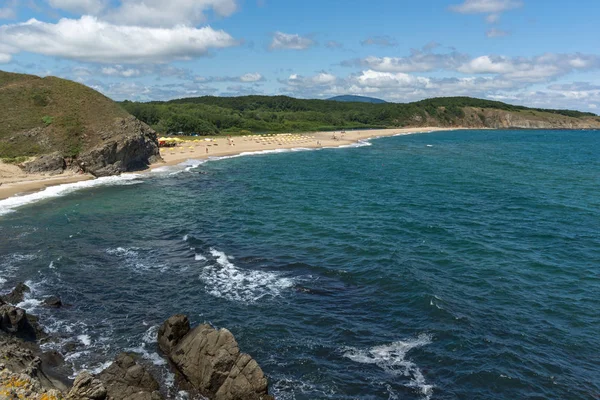 Landscape Beach Mouth Veleka River Sinemorets Village Burgas Region Bulgaria — Stock Photo, Image