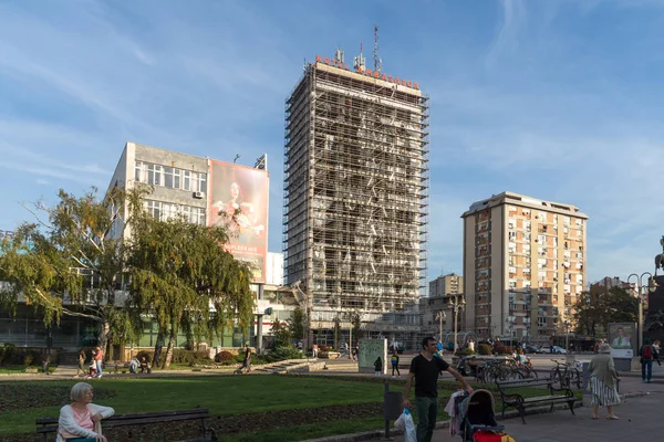 Nis Serbia Octubre 2017 Caminando Por Calle Central Ciudad Nis — Foto de Stock