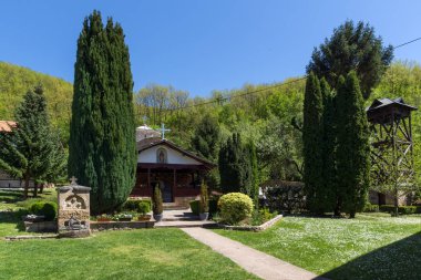 Panoramik Ortaçağ Temski Manastırı St George, Pirot bölge, Sırbistan