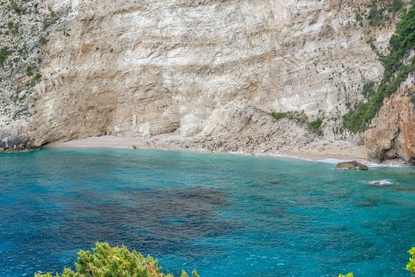Mavi su ve kayalar Beach Zakynthos Island, Yunanistan