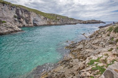 Şaşırtıcı Panorama Limnionas beach Zakynthos Island, Yunanistan