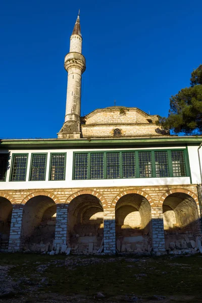Ioannina Görögország 2014 December Csodálatos Naplemente Látványa Aslan Pasa Mecset — Stock Fotó