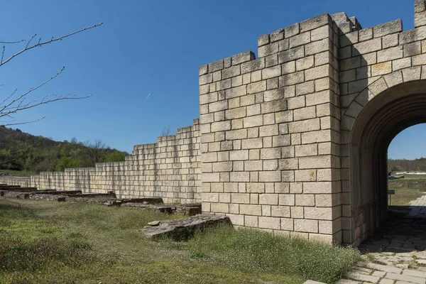 Ruinas Capital Del Primer Imperio Búlgaro Fortaleza Medieval Gran Preslav — Foto de Stock
