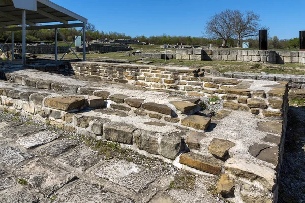 Ruins Capital City First Bulgarian Empire Medieval Stronghold Great Preslav — Stock Photo, Image