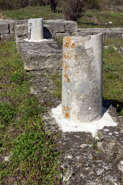 Ruínas Capital Primeiro Império Búlgaro Fortaleza Medieval Grande Preslav Veliki — Fotografia de Stock