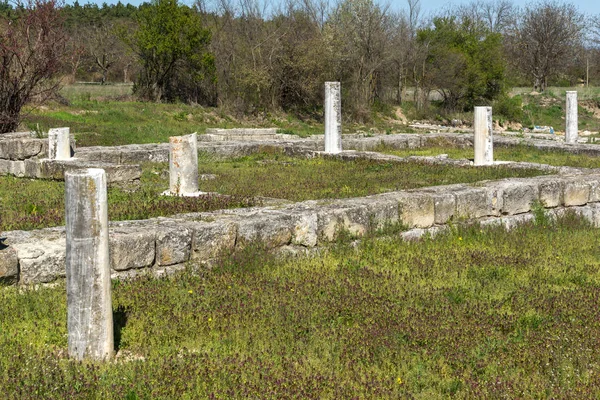 Ruinas Capital Del Primer Imperio Búlgaro Fortaleza Medieval Gran Preslav — Foto de Stock