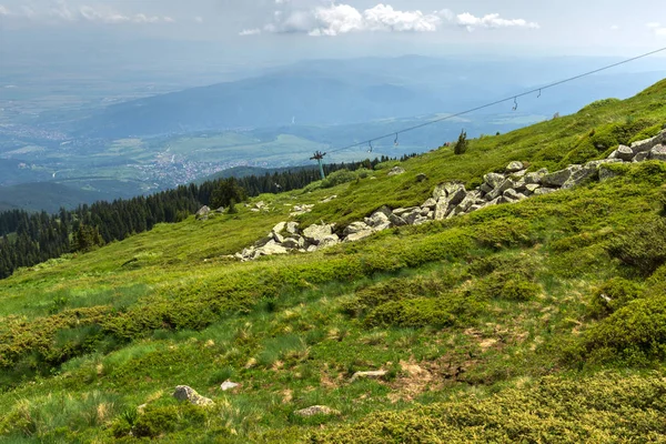 Panorama Con Verdi Colline Vitosha Mountain Sofia City Region Bulgaria — Foto Stock