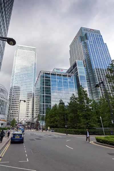 Londra Ngiltere Haziran 2016 Şletme Binası Gökdelen Canary Wharf Londra — Stok fotoğraf