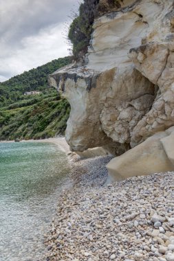 Şaşırtıcı görünümü marathia Beach Zakynthos Island, Yunanistan