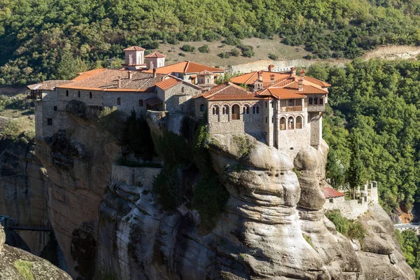 Increíble Vista Del Santo Monasterio Varlaam Meteora Tesalia Grecia —  Fotos de Stock
