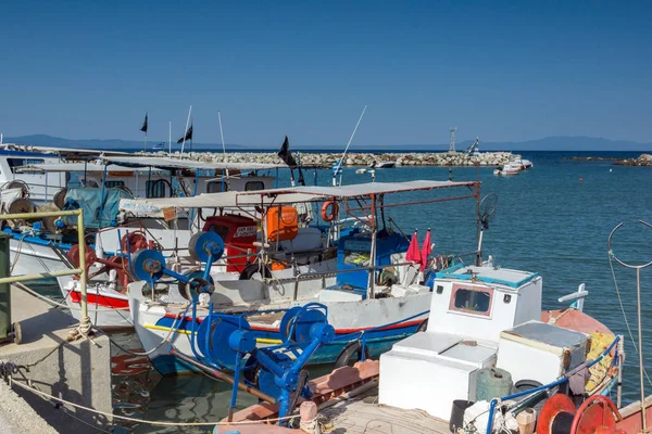 Nea Fokea Kassandra Chalkidiki Grecia Giugno 2014 Porto Nea Fokea — Foto Stock