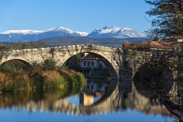 Autunno Vista Kadin Più Ponte Arco Pietra Del Secolo Sul — Foto Stock