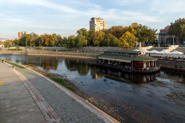 Нис Сербия Октября 2017 Года Панорамный Вид Город Ниш Реку — стоковое фото