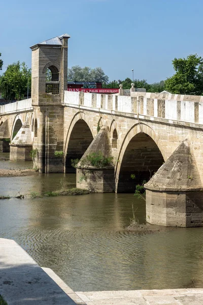 Edirne Turquía Mayo 2018 Puente Desde Período Del Imperio Otomano — Foto de Stock